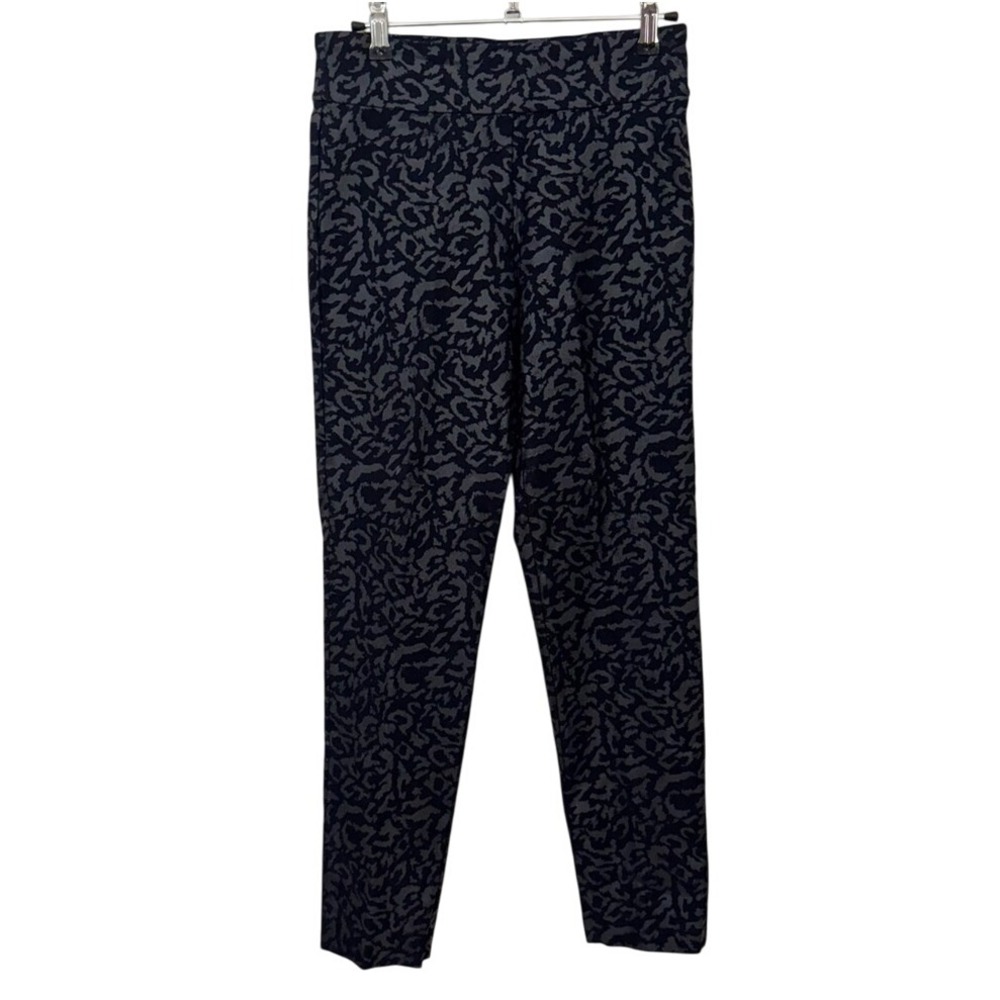 Krazy Larry Pull-On‎ Ankle Pants Cheetah Leopard Animal Print Skinny Stretchy
